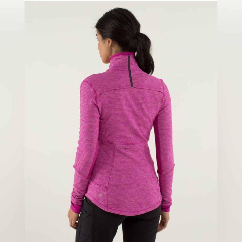 NWOT Lululemon Base Runner 1/2 Zip
Mini Check Pique Raspberry / Raspberry - Picture 2 of 16